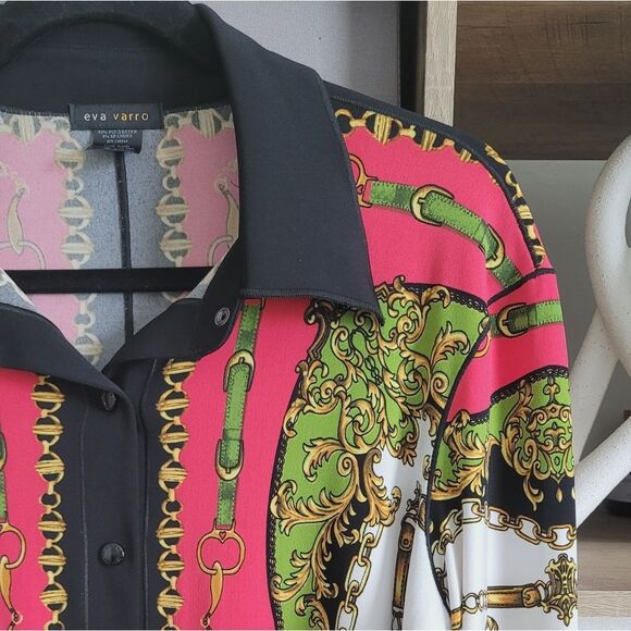 Eva Varro Baroque Chain blouse size XL - Picture 5 of 16